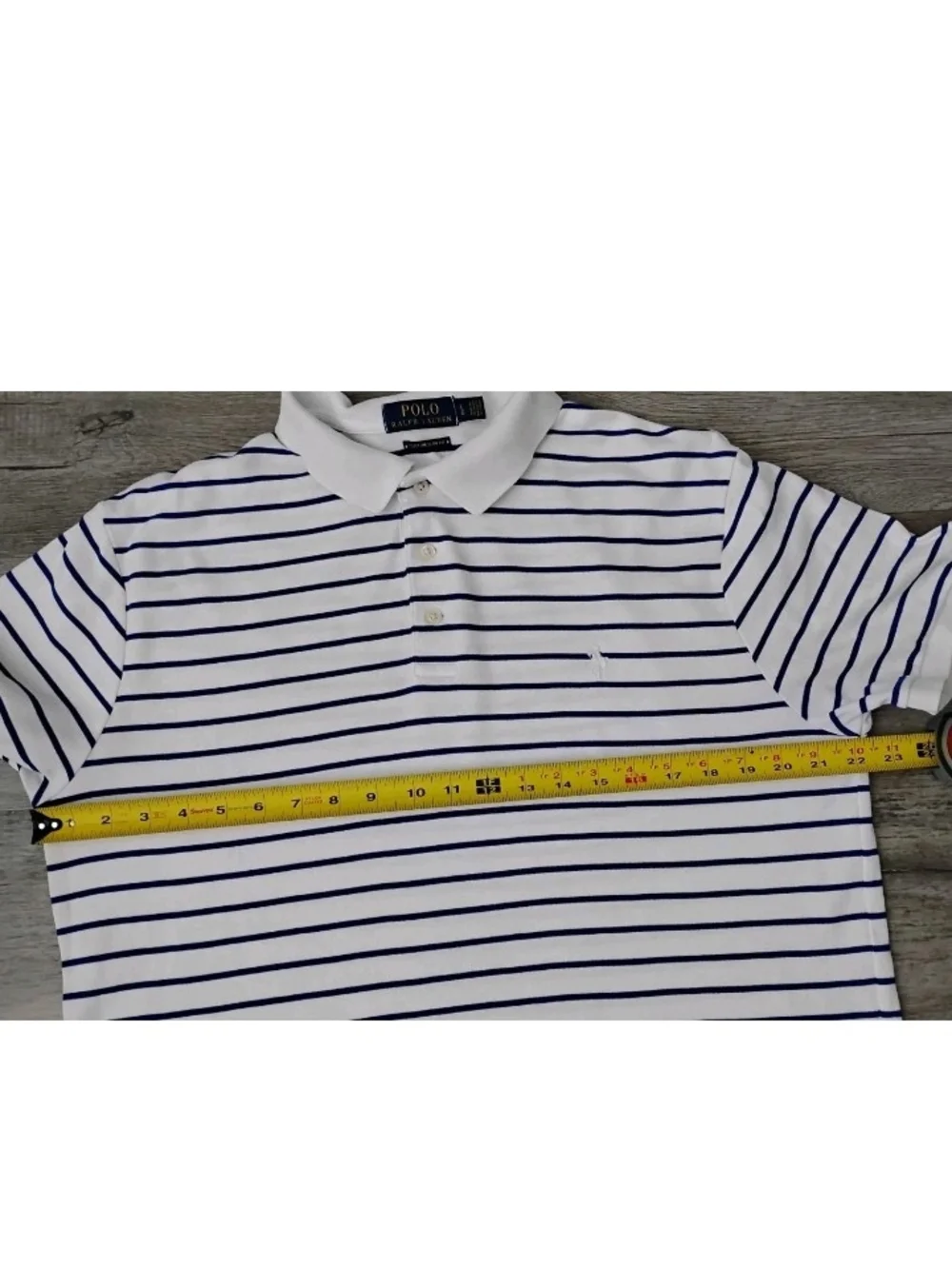 Polo Ralph Lauren Custom Slim Fit Short Sleeve Striped Polo Shirt Men's Size L